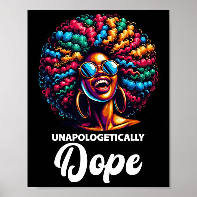 Oskämtligt drog Svarta historiemånaden afrikanska  Poster (Framsidan)