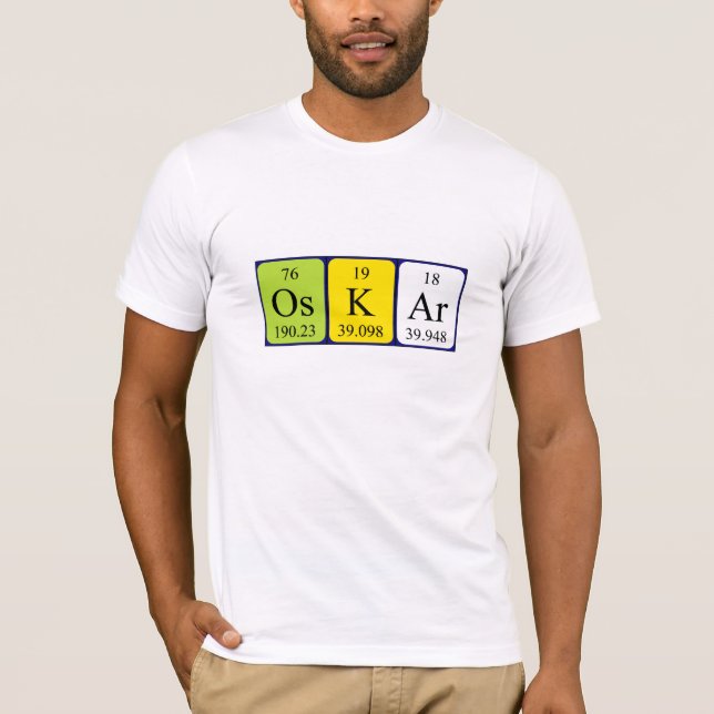 Oskar Periodiska bord namn-skjorta T Shirt (Framsida)