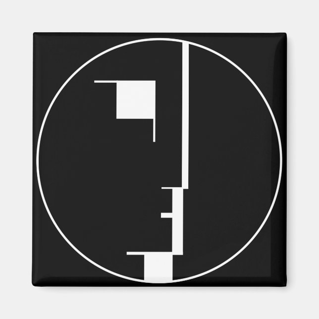 Oskar Schlemmer Bauhaus Logotyp Magnet (Framsidan)