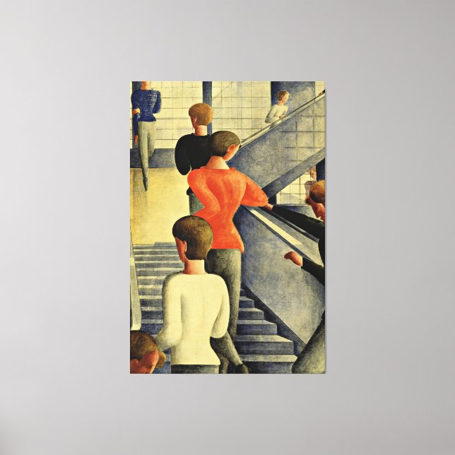 Oskar Schlemmer - Bauhaus Stairway Canvastryck (Framsida)