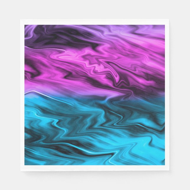 Oskarp bakgrundskript och blått pappersservett (Framsidan)