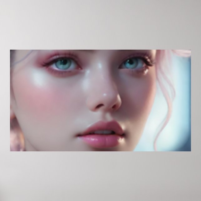 Oskarp flickporträtt 5 poster (Framsidan)
