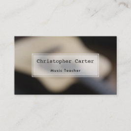 Oskarp gitarr, konstnärligt foto visitkort