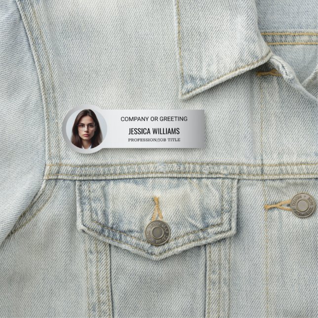 Oskarp Grått Bakgrund, oskarp Anpassningsbar - för Namnbricka (På plats)