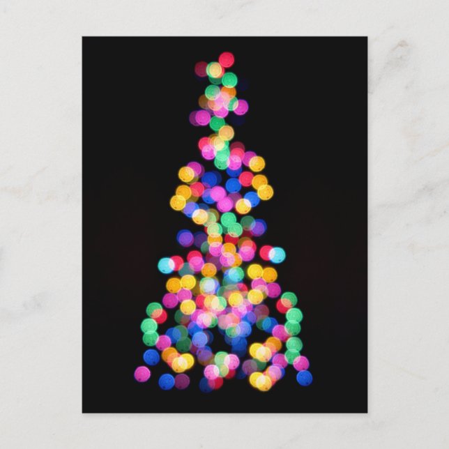 Oskarp jul Ljus Helg Vykort (Framsida)