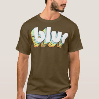 Oskärpa, återarmering, typografi, utmattad Stil T Shirt