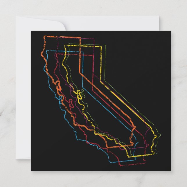 oskärpa för kalifornia-pride inbjudningar (Framsida)
