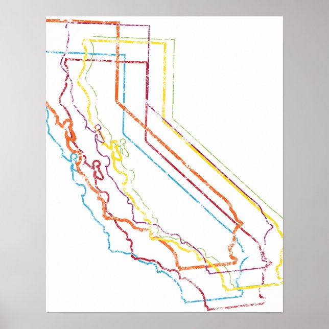 oskärpa för kalifornia-pride poster (Framsidan)