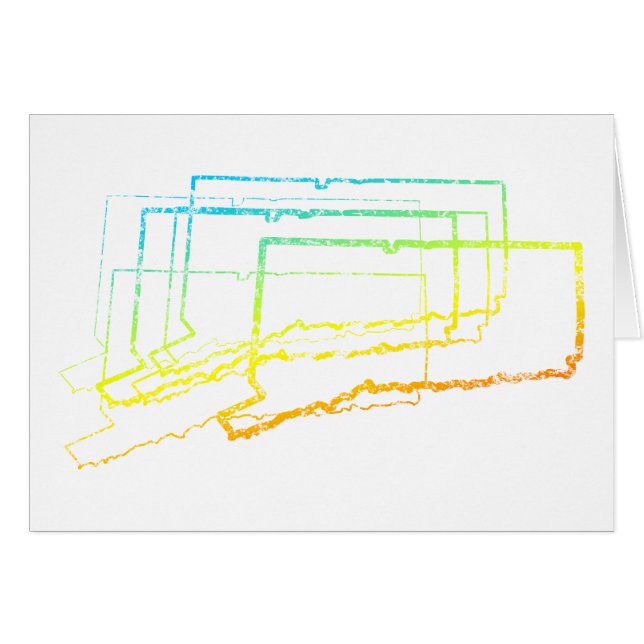 oskärpa för kopplingskill hälsningskort (Framsidan Horizontal)