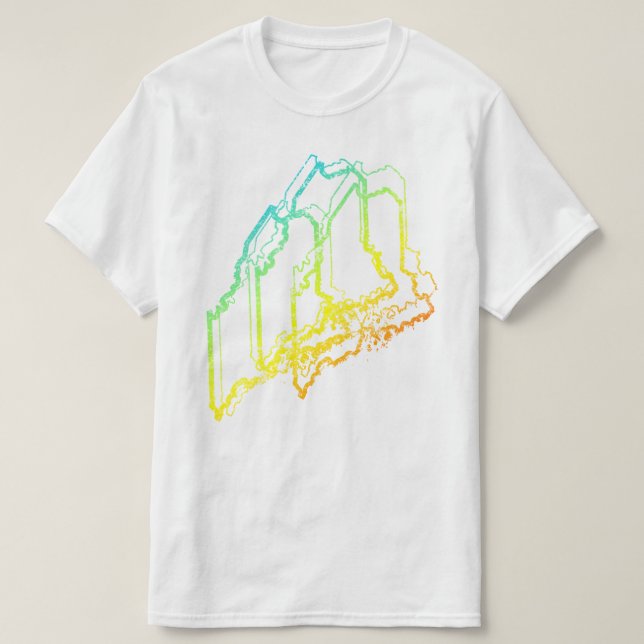Oskärpa för maine chill t shirt (Design framsida)