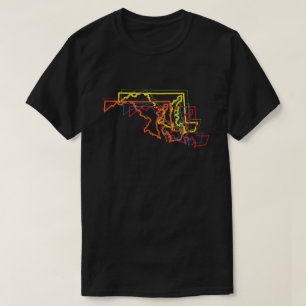 oskärpa för maryland-pride t-shirt