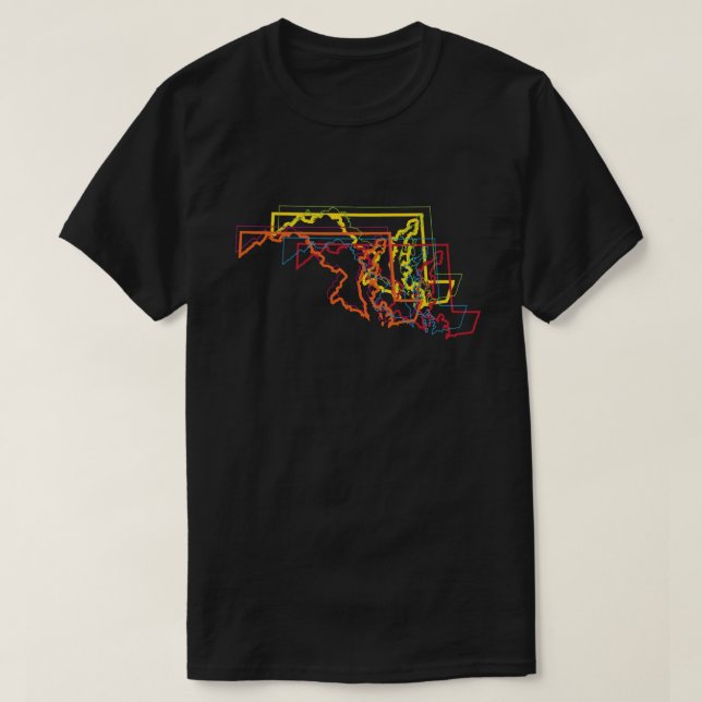 oskärpa för maryland-pride t-shirt (Design framsida)