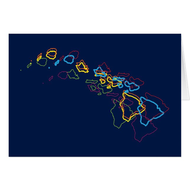 oskärpa i hawaii-pridet hälsningskort (Framsidan Horizontal)