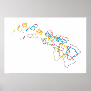 oskärpa i hawaii-pridet poster