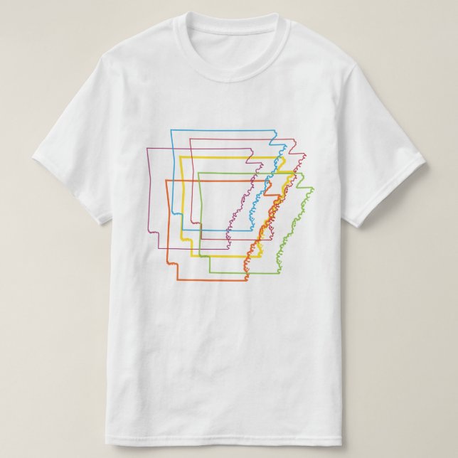 Oskärpa i pridet arkansas tee (Design framsida)