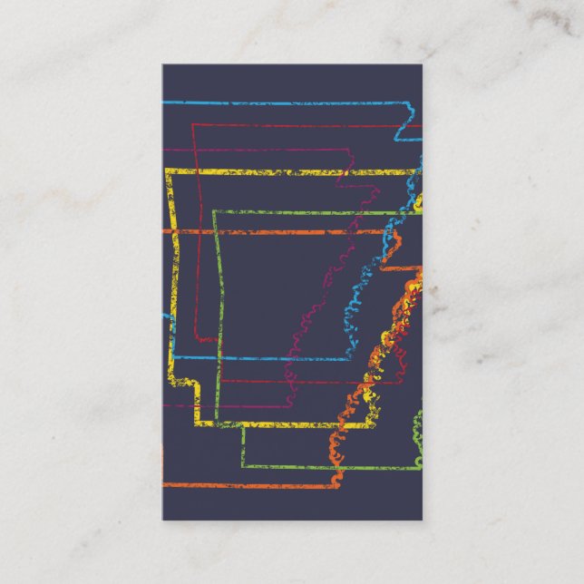 Oskärpa i pridet arkansas visitkort (Framsida)