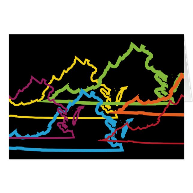 oskärpa i pridet virginia hälsningskort (Framsidan Horizontal)