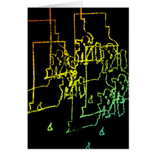 Oskärpa i rhode island hälsningskort