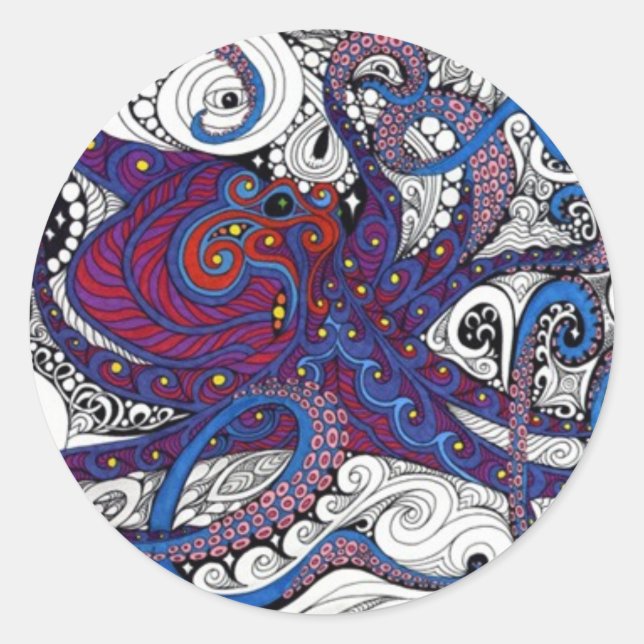 Oskärpa! Runt Klistermärke (Framsida)