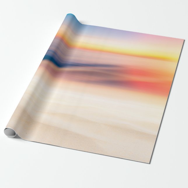 Oskärpa, tropiska solnedgång med bokeh sol light w presentpapper (Utrullad)