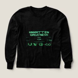 Oskriven Storhet Neon Cyberpunk Flickor T-Shirt