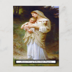 Oskuld av Bouguereau Vykort