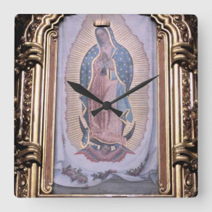 Oskuld av Guadalupe Fyrkantig Klocka