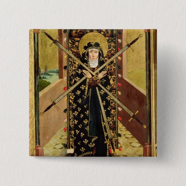 Oskuld av sju sorger från kupolaltaret, 1499 knapp (Framsida)