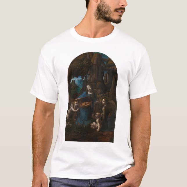 Oskuld av stenarna av Leonardo Da Vinci T Shirt (Framsida)
