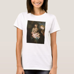 Oskuld & barn med Sanktt Catherine av Alexandria T-shirt