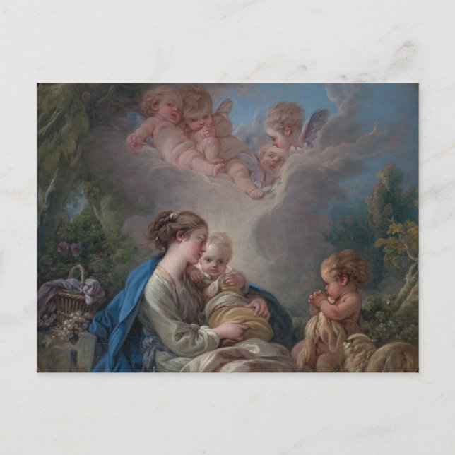 Oskuld & barn med Stet John det baptistiskt Vykort (Framsida)