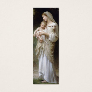Oskuld bokmärke av William Bouguereau Litet Visitkort