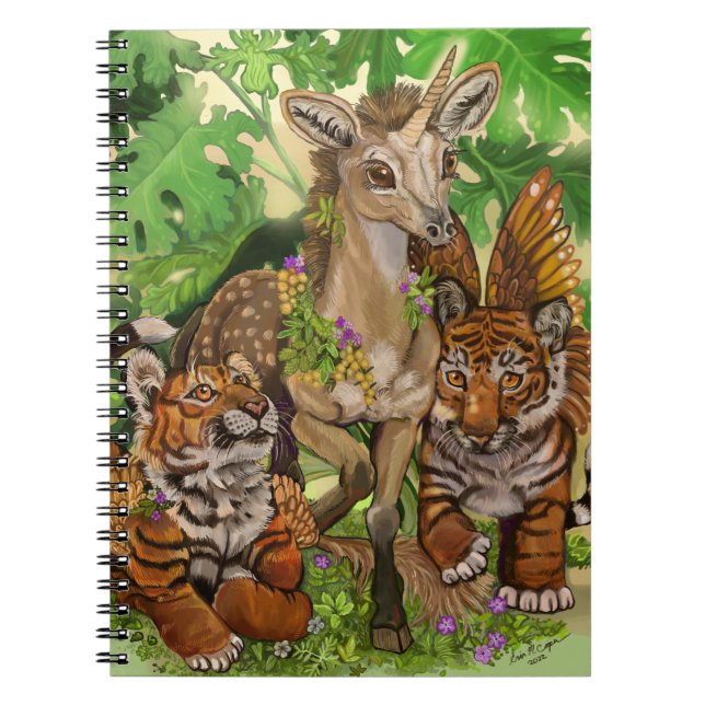 "Oskuld i den nya" enhörningen Anteckningsbok (Framsidan)