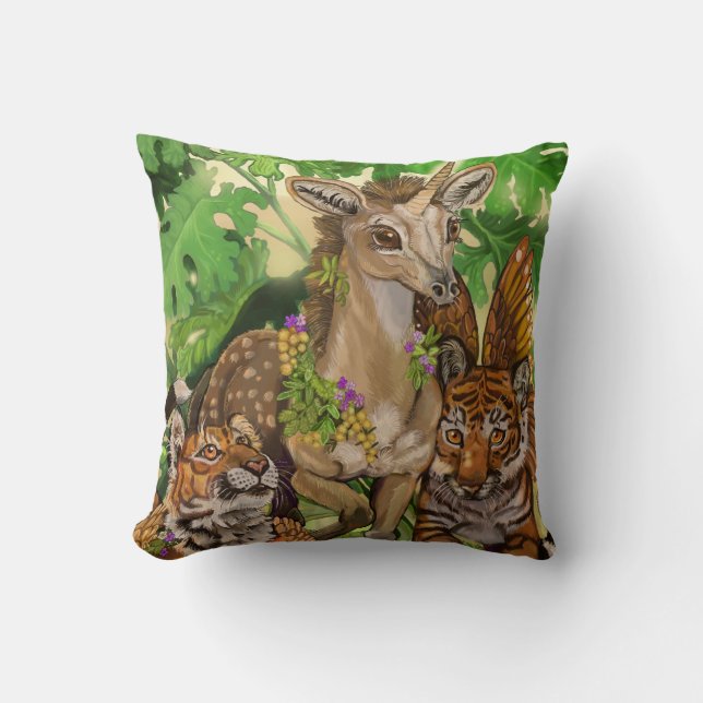 "Oskuld i den nya" enhörningen Kudde (Framsida)