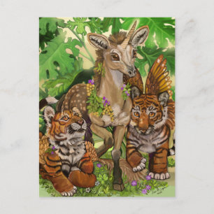 "Oskuld i den nya" enhörningen Vykort