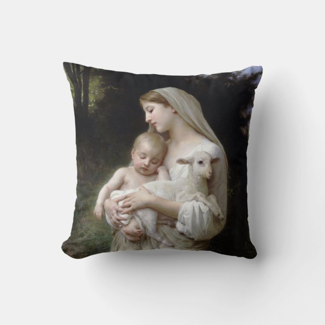 Oskuld (Madonna och Child), Bouguereau Kudde (Framsida)