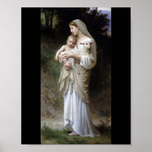 Oskuld (Madonna och Child), Bouguereau Poster
