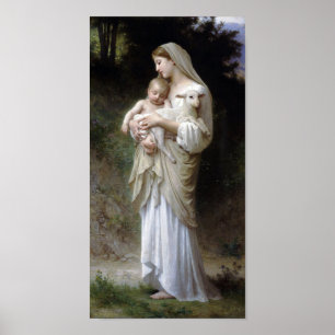 Oskuld (Madonna och Child), Bouguereau Poster
