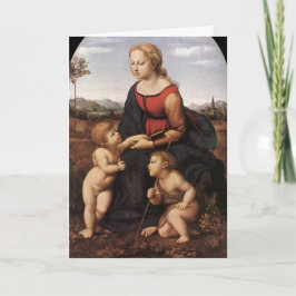 Oskuld med Jesus och St John vid Raphael Helgkort