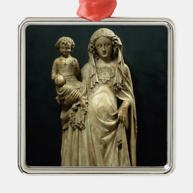 Oskuld och barn, (alabaster-) c.1375, julgransprydnad metall (Framsidan)