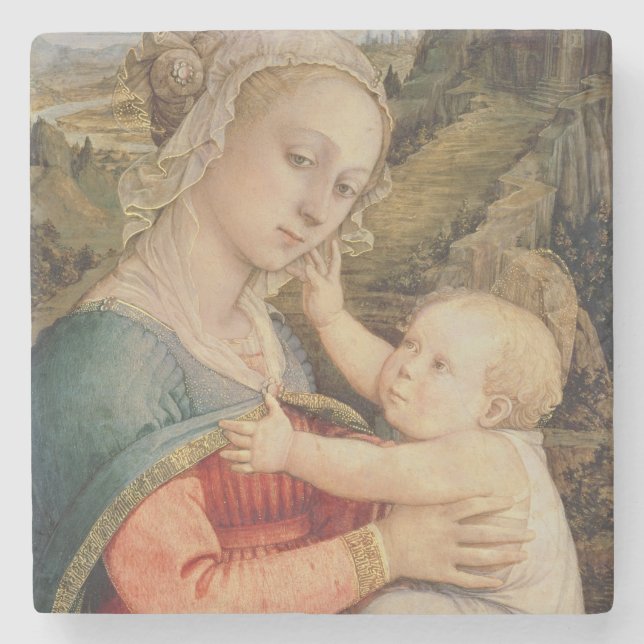 Oskuld och barn, c.1465 underlägg sten (Framsidan)