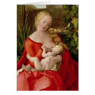 Oskuld och barn "Madonna med irisen", 1508 Hälsningskort