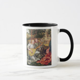 Oskuld och barn med änglar mugg