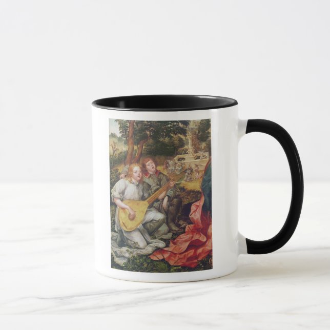 Oskuld och barn med änglar mugg (Höger)
