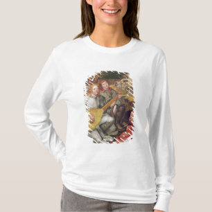 Oskuld och barn med änglar tee shirt