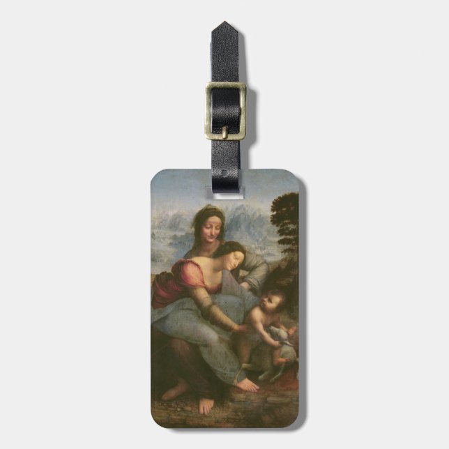 Oskuld och barn med St Anne, c.1510 Bagagebricka (Vertikal Framsida)