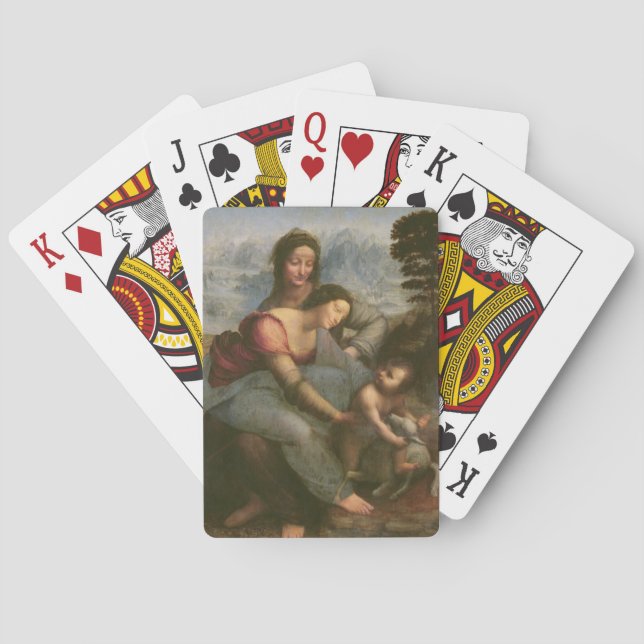 Oskuld och barn med St Anne, c.1510 Kortlek (Baksidan)