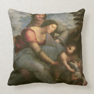Oskuld och barn med St Anne, c.1510 Kudde