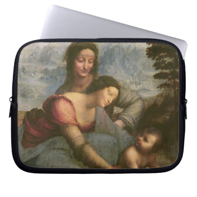 Oskuld och barn med St Anne, c.1510 Laptop Sleeve (Framsidan)