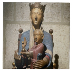 Oskuld och barn, (polychrome trä) kakelplatta